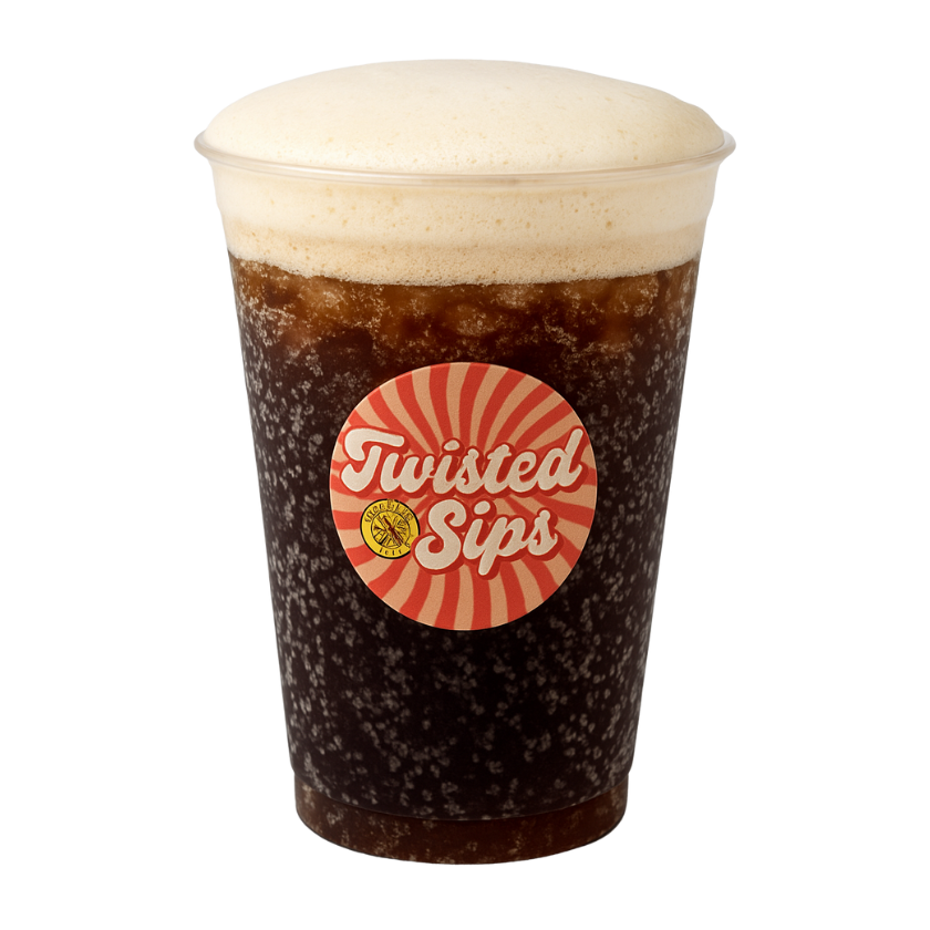 A Root Beer based drink with a dark hazel hue with a flavor identical to Root Beer Barrel the candy.